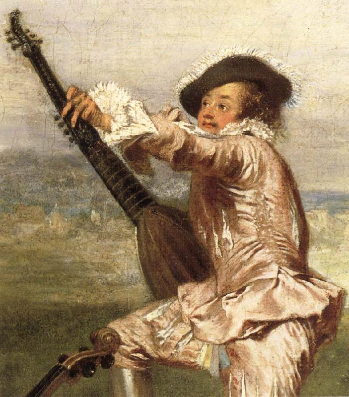 Jean-Antoine Watteau Details of The Music-Party